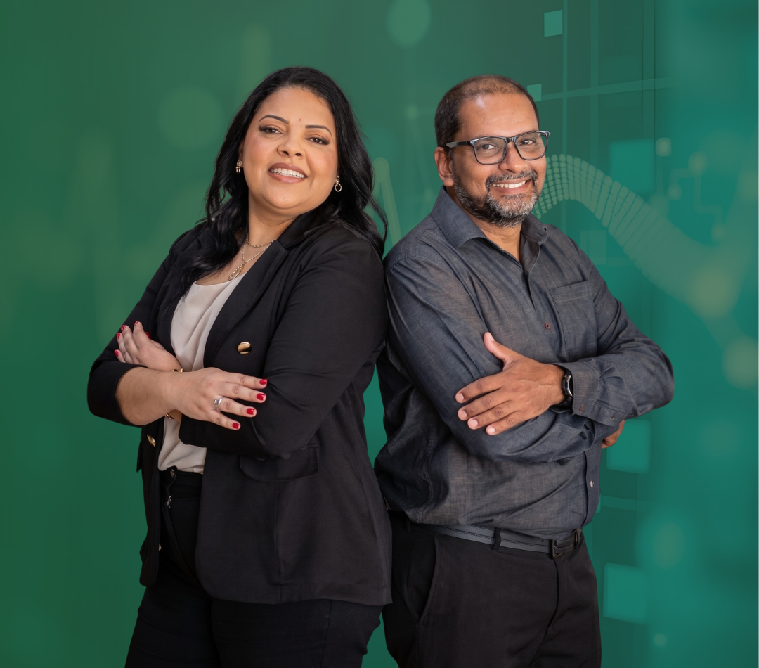 Valquíria Assis e Vanderlei, fundadores da V&V Contabilidade Digital
